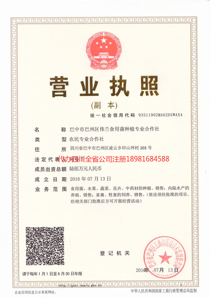 德宏傣族景颇族自治州德宏傣族景颇族自治州伟兰食用菌种植专业合作社